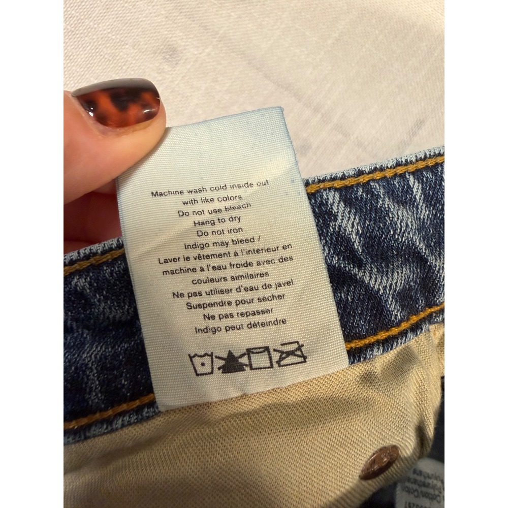Rag & Bone Logan High Rise Straight Leg Jeans Farrow Wash Blue 26 WDD21S2789K1FA - Picture 7 of 11